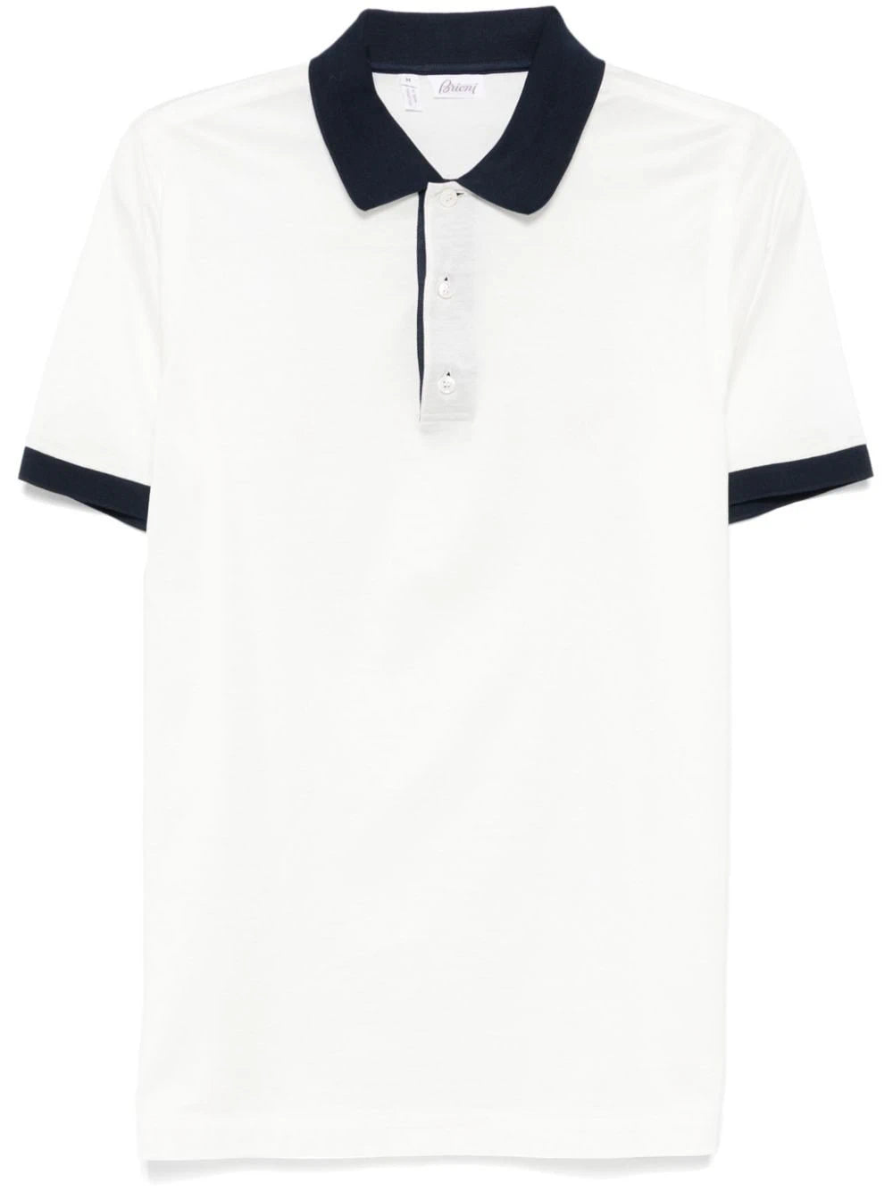 Logo-Embroidered White Polo Shirt