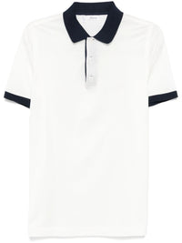 Logo-Embroidered White Polo Shirt