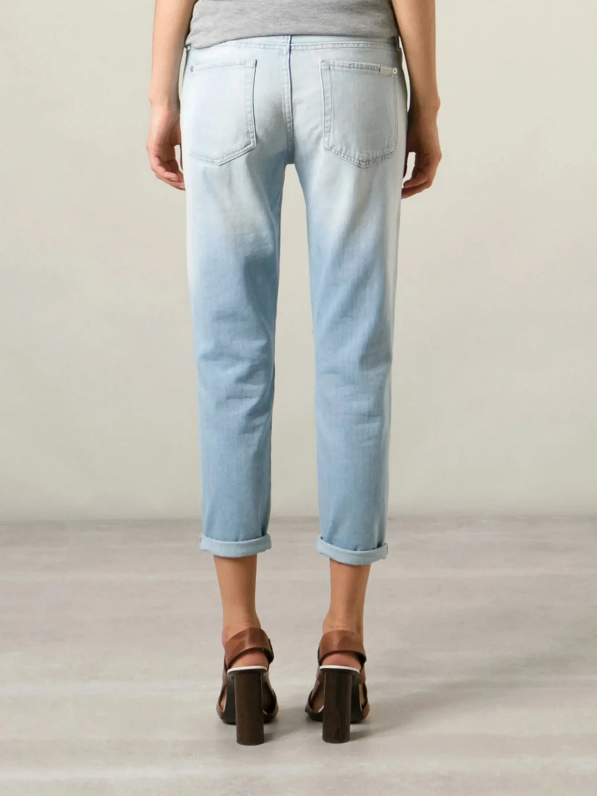 Josie Blue Cropped Trousers