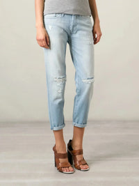 Josie Blue Cropped Trousers