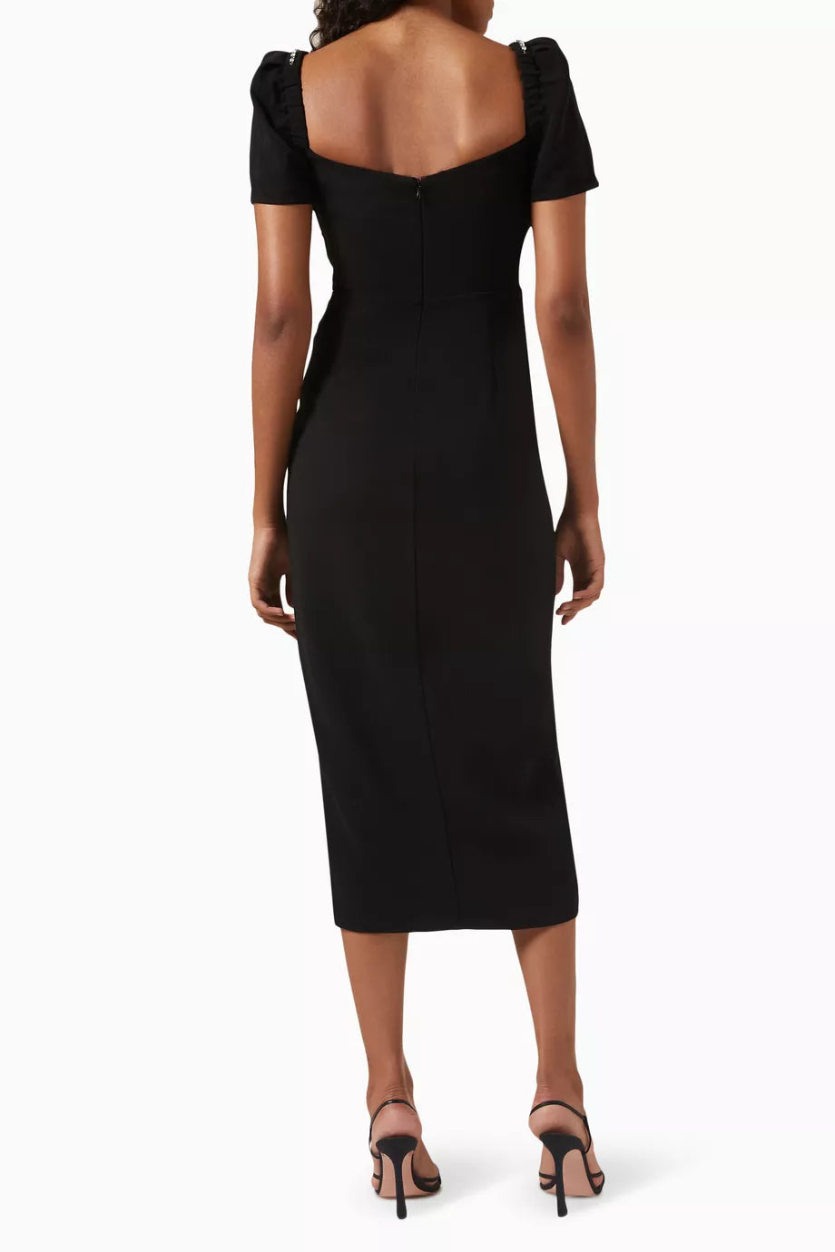 Diamant Bust Black Midi Dress