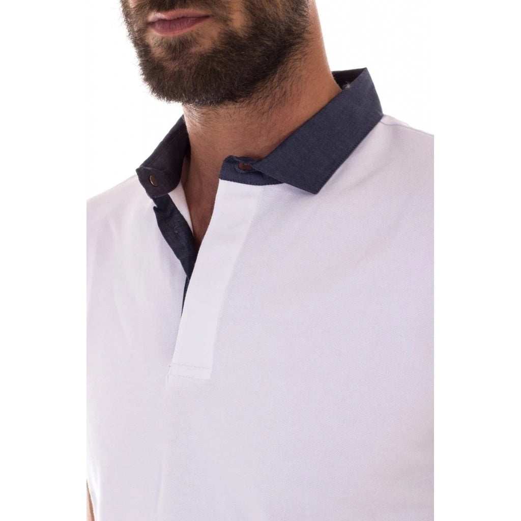 Armani White Polo