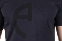 V-Neck Logo Blue T-Shirt