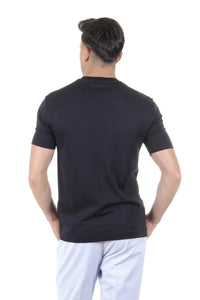 V-Neck Logo Blue T-Shirt