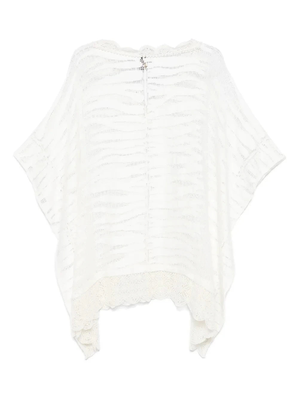 Animal-Pattern White Caftan