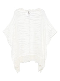 Animal-Pattern White Caftan