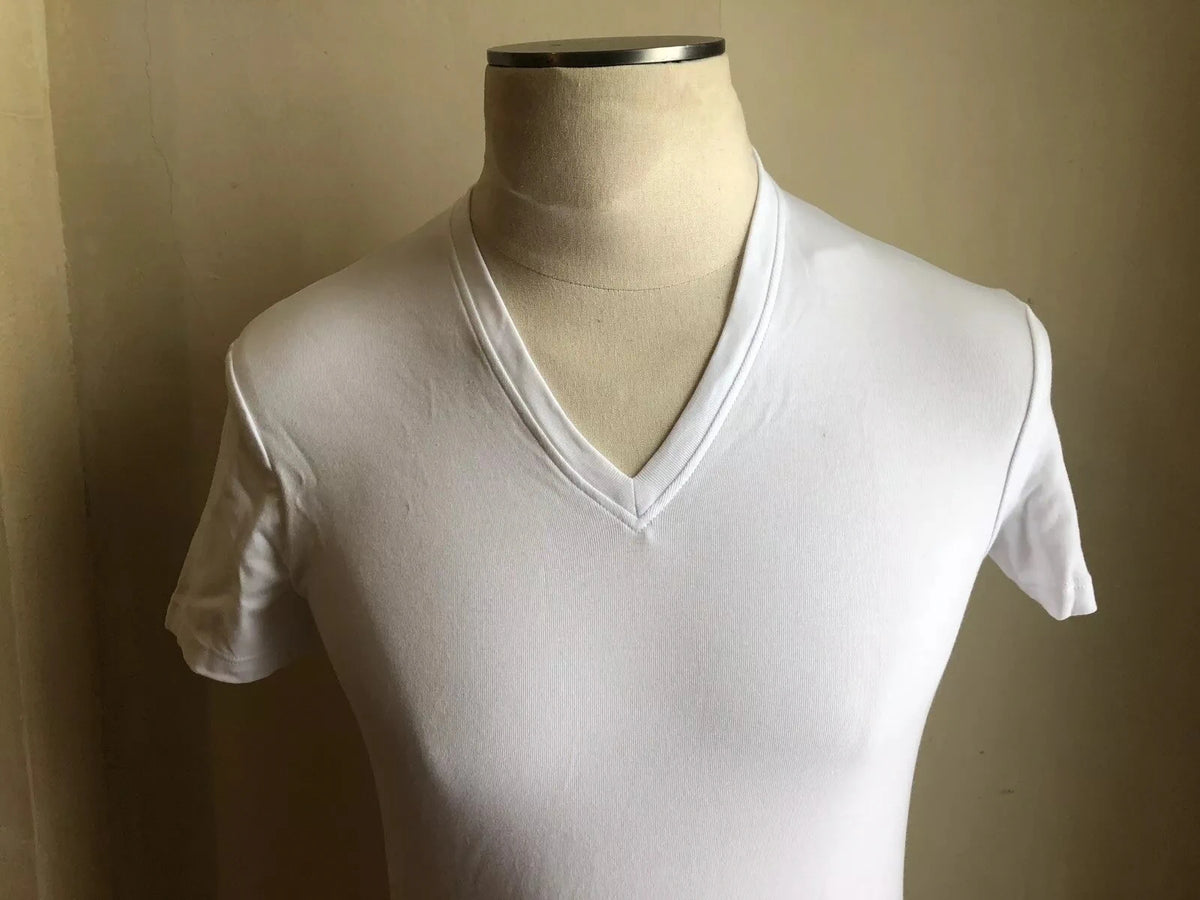 V-Neck White T-Shirt