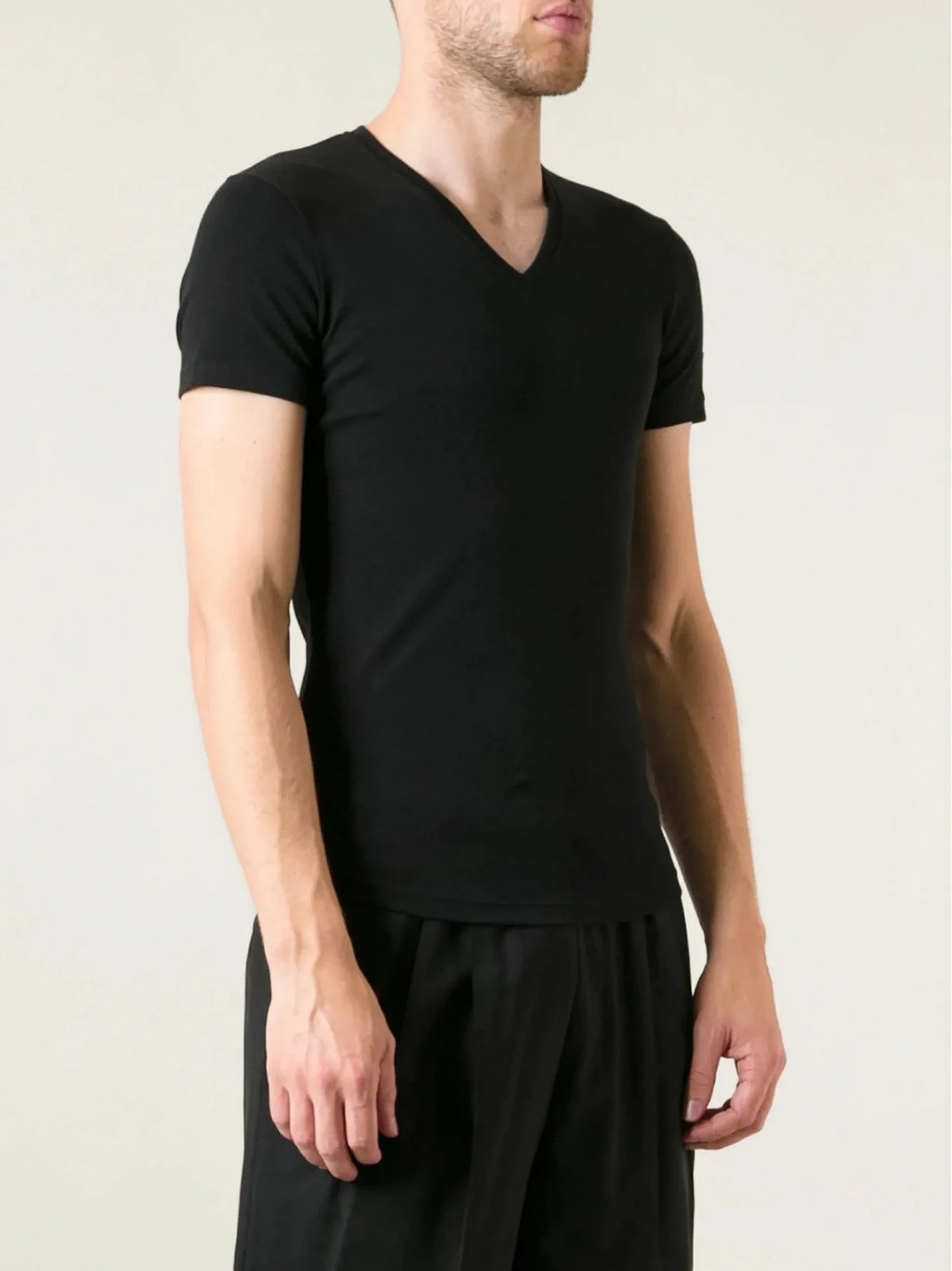 V-Neck White T-Shirt