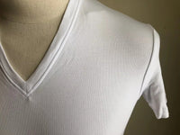 V-Neck White T-Shirt