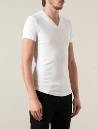 V-Neck White T-Shirt