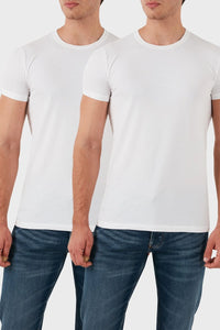 Crew Neck White Twinpack T-Shirt
