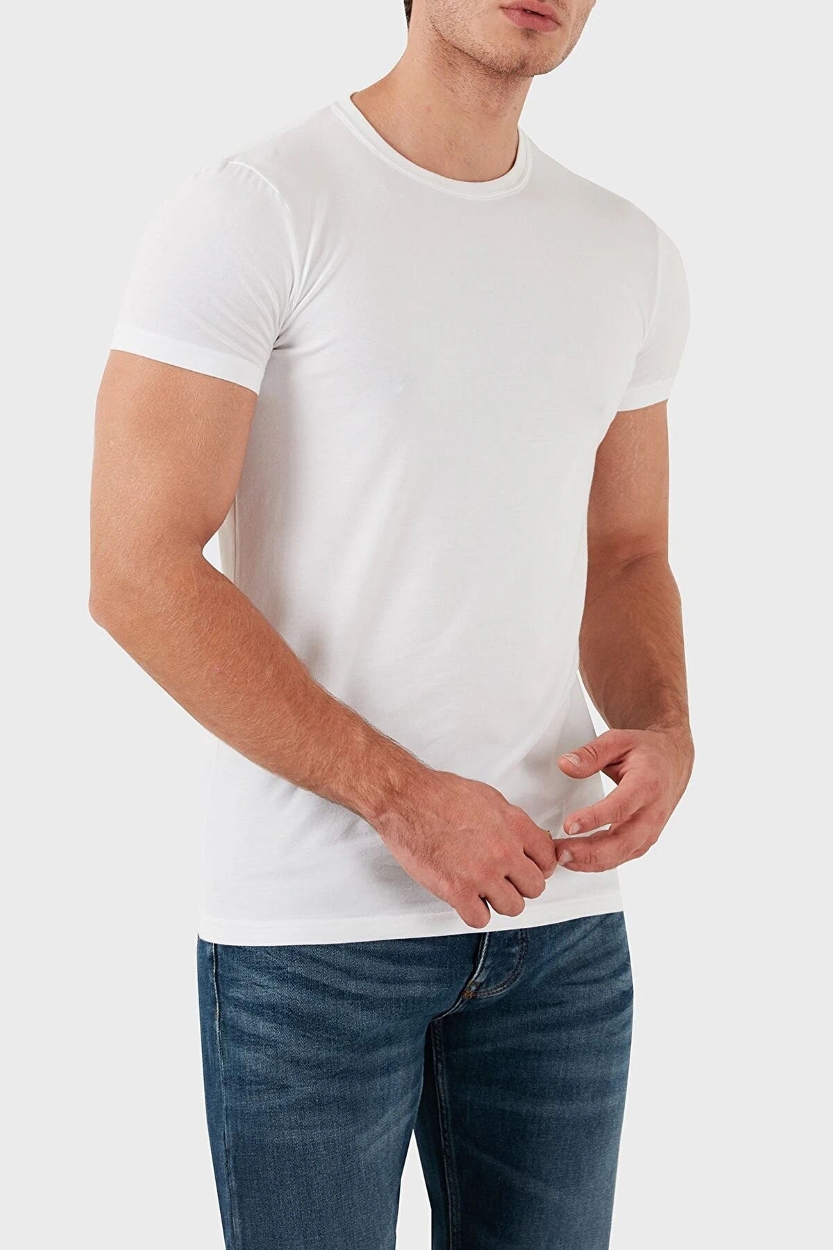 Crew Neck White Twinpack T-Shirt