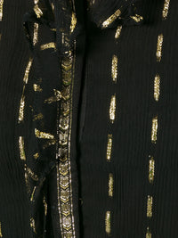 Flared Asymmetric Black Dress