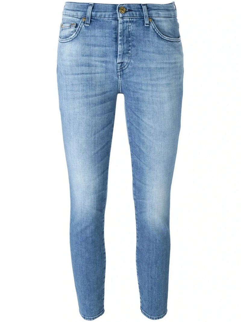 Josie Crop Blue Jeans