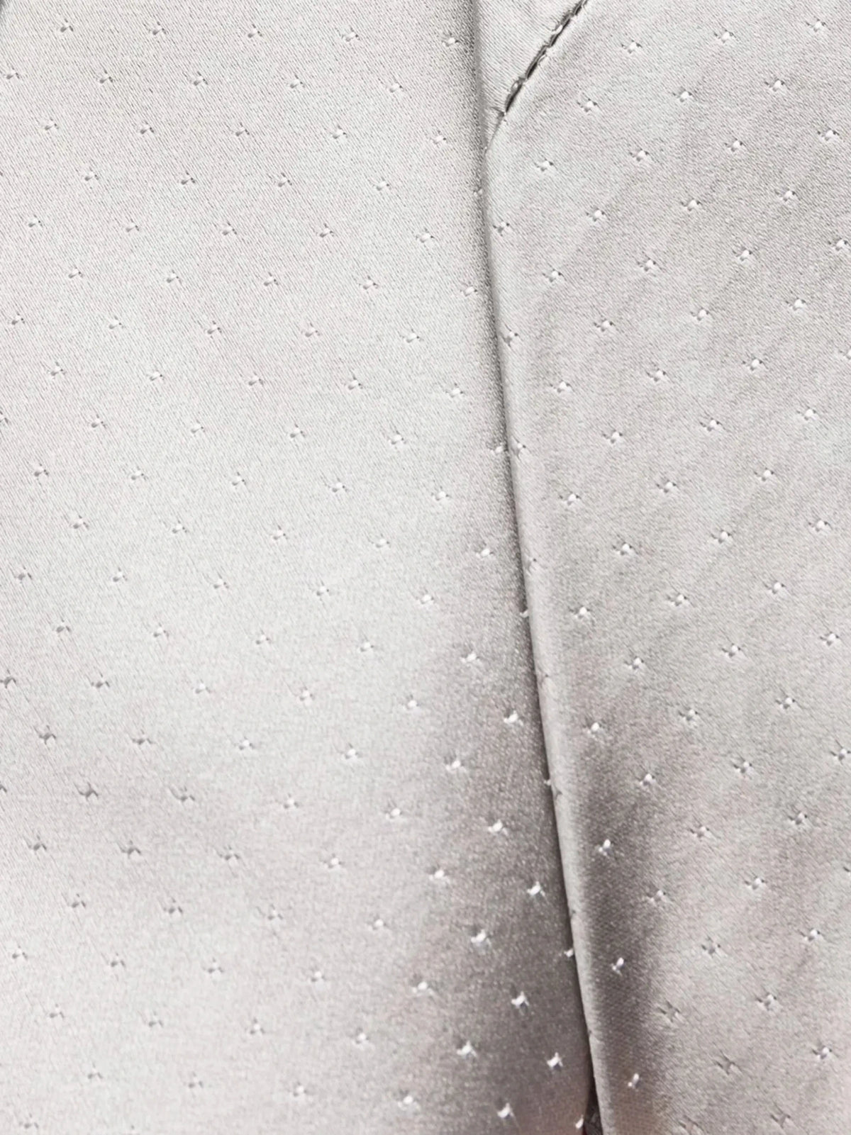 Embroidered Silver Tie