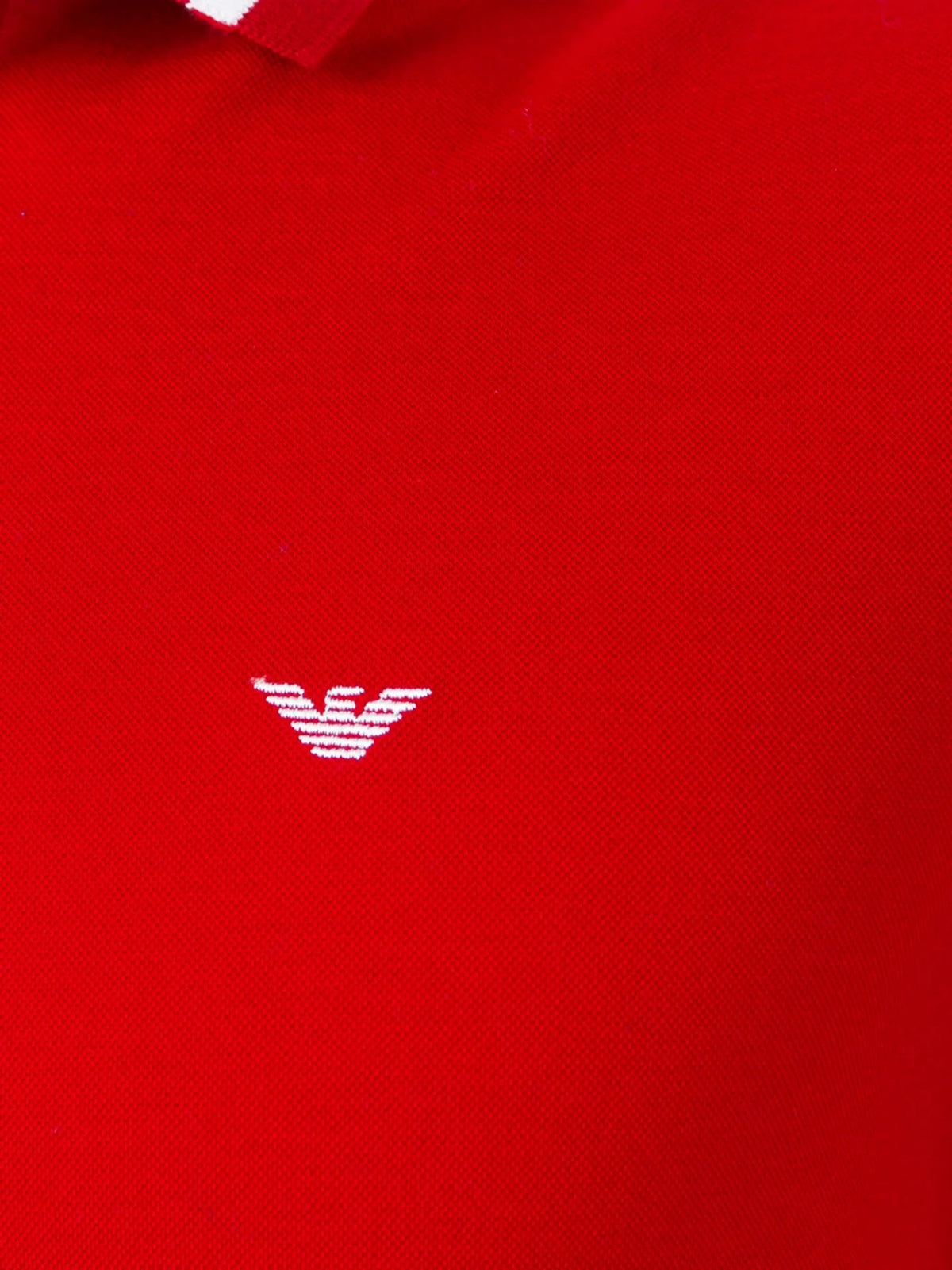 Striped Trim White Polo