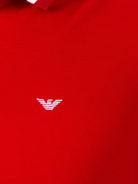 Striped Trim White Polo