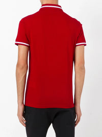 Striped Trim White Polo