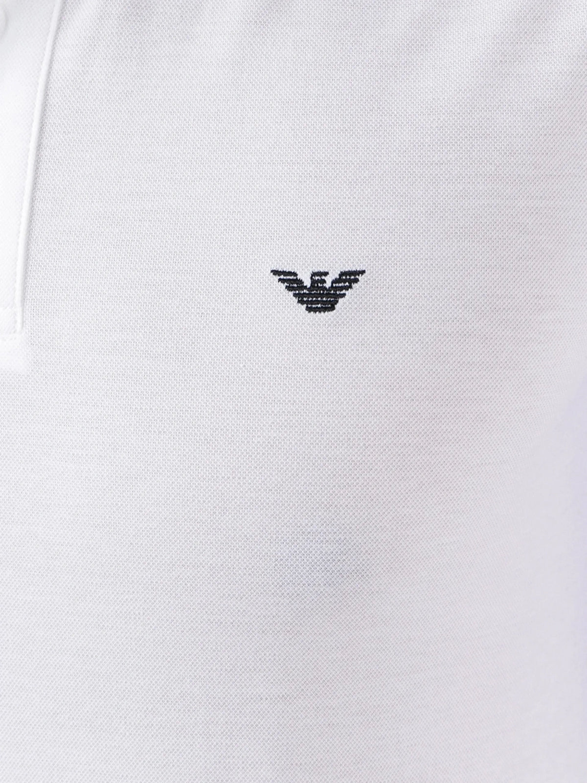 Striped Trim White Polo