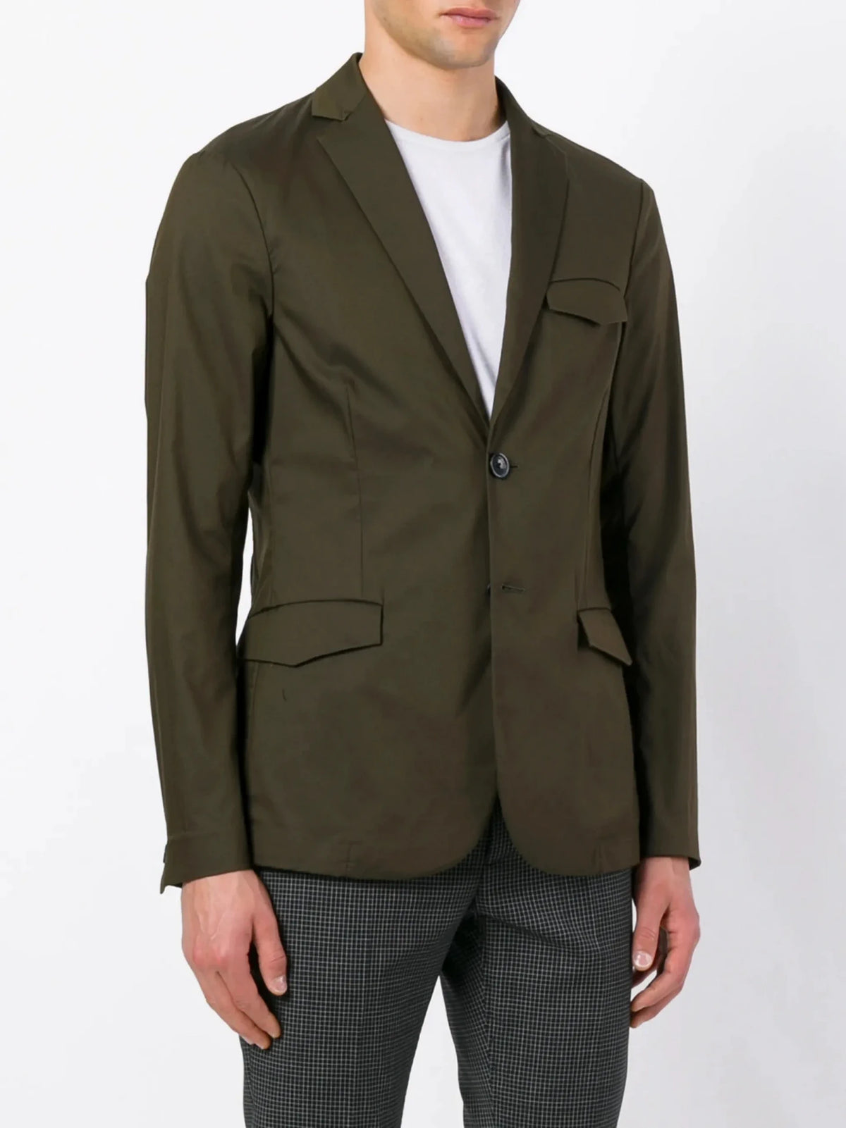 Revers Contrasto Navy Blue Blazer