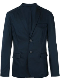Revers Contrasto Navy Blue Blazer