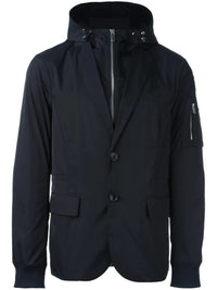 Zip Up Navy Blue Blazer