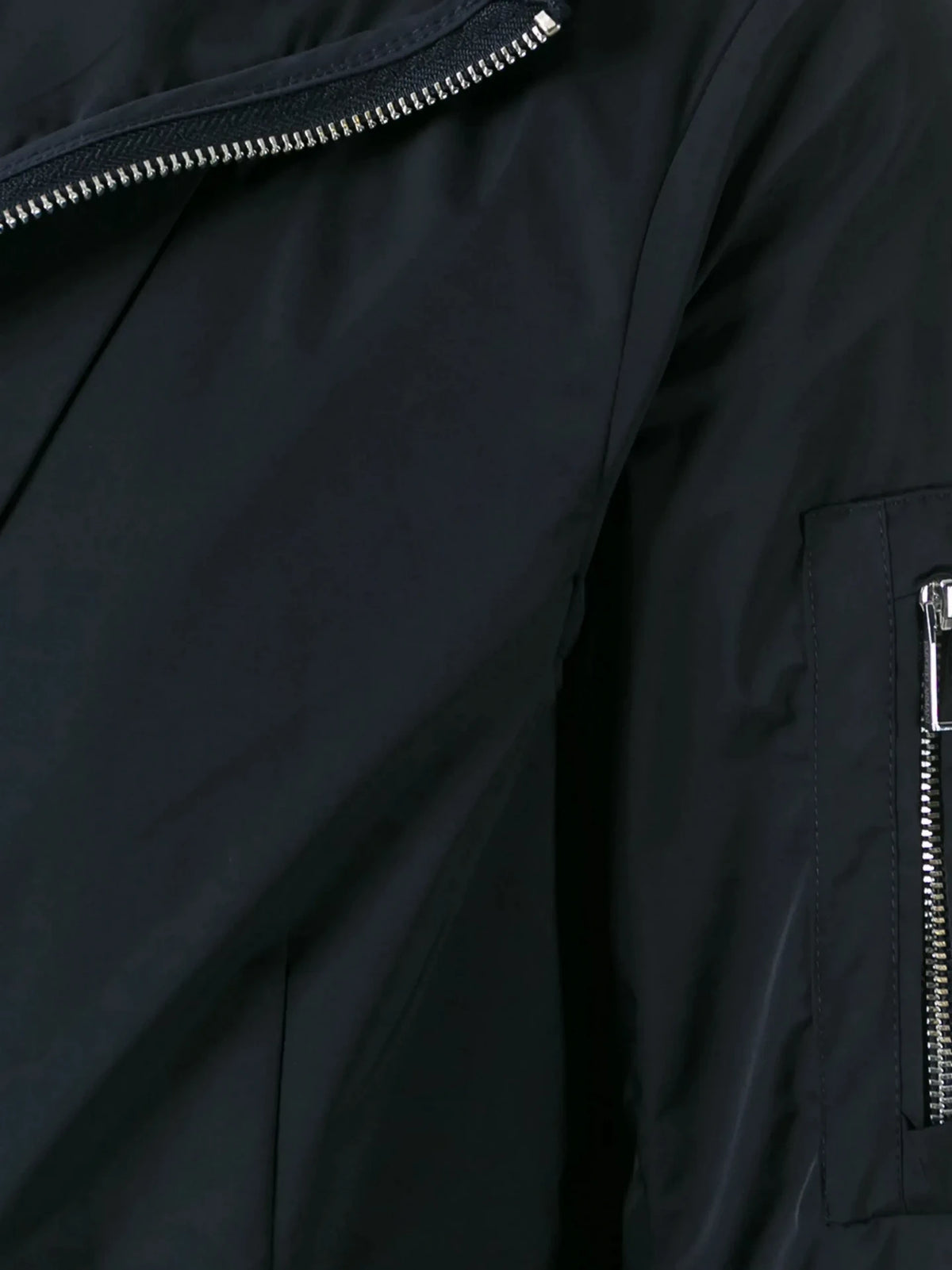 Zip Up Navy Blue Blazer