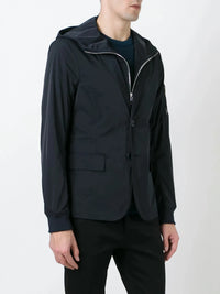 Zip Up Navy Blue Blazer