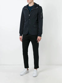 Zip Up Navy Blue Blazer