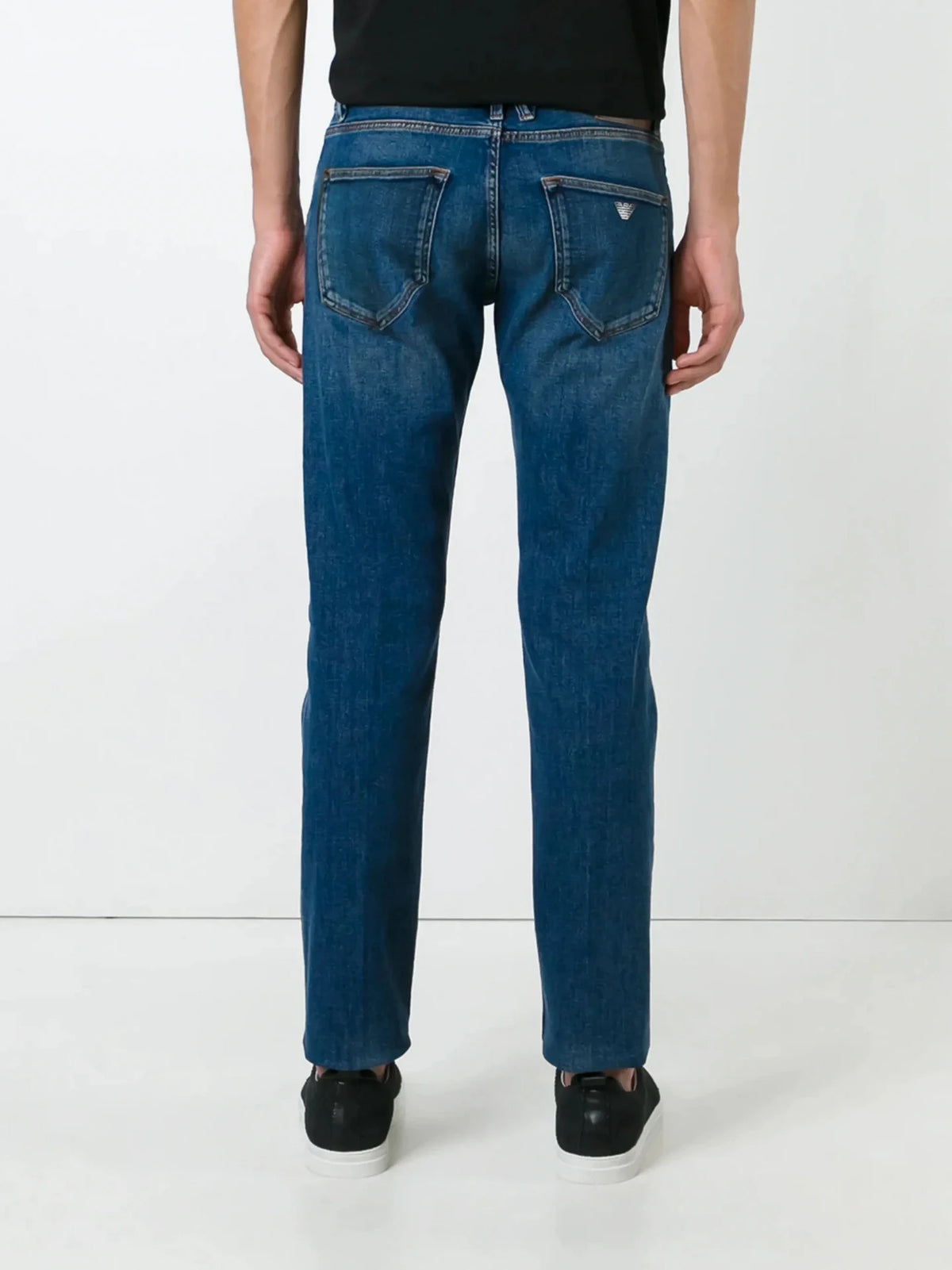 Aged Denim Blue Trousers