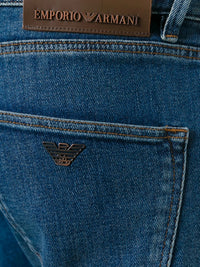 Aged Denim Blue Trousers