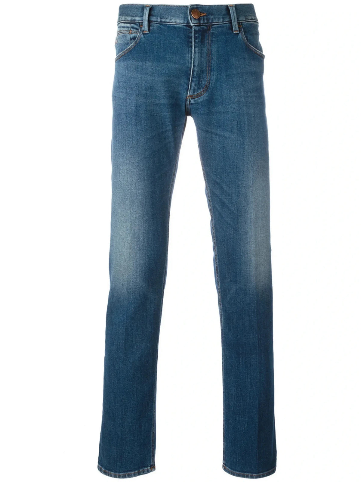 Aged Denim Blue Trousers