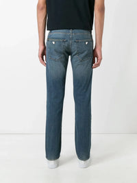 Straight Leg Navy Blue Trousers