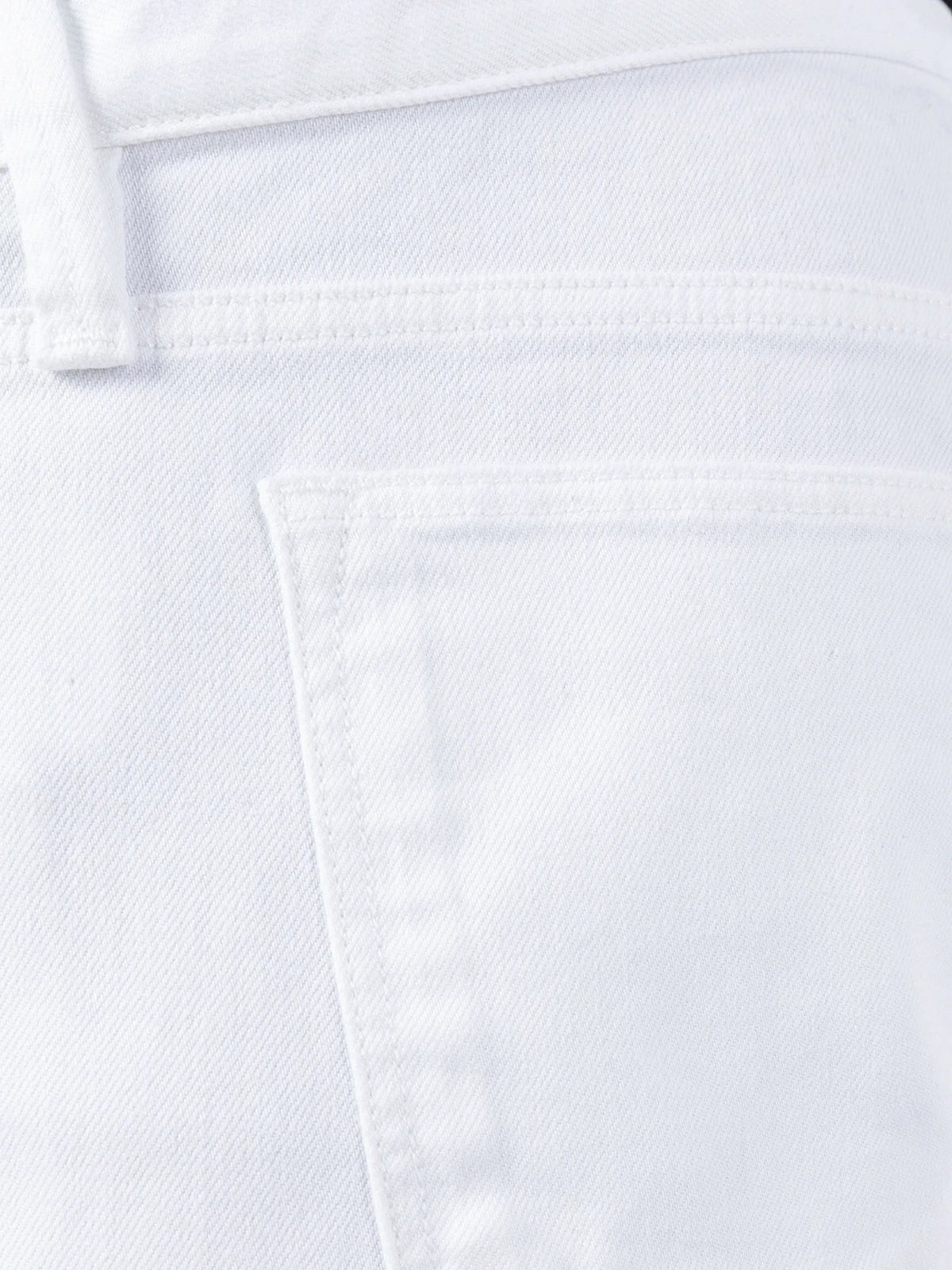 Slim Fit White Trousers