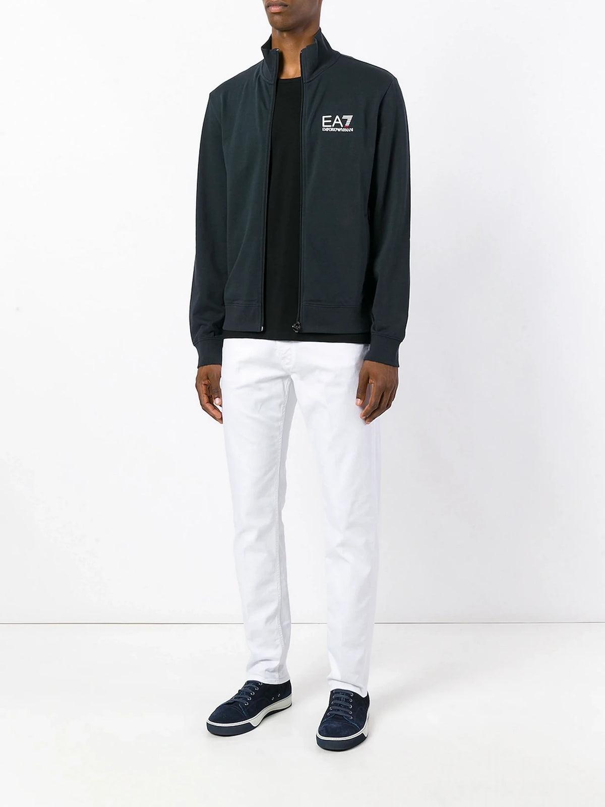 Slim Fit White Trousers