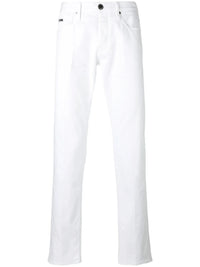 Slim Fit White Trousers