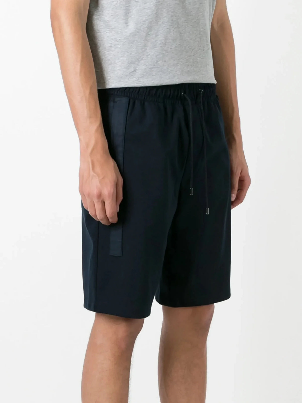 Drawstring Navy Blue Bermuda