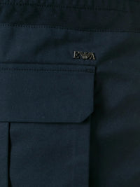 Drawstring Navy Blue Bermuda