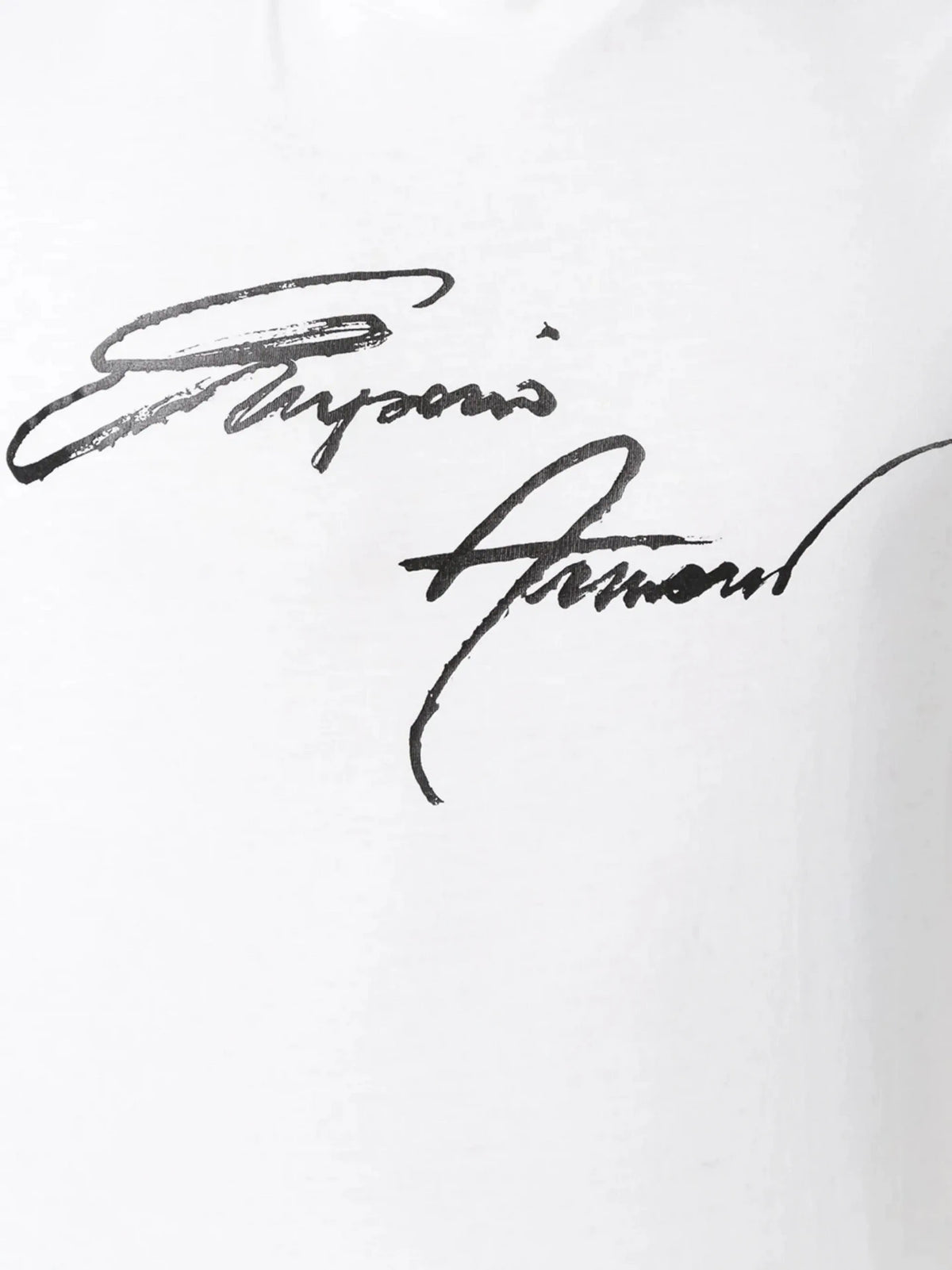 Signature Print White T-Shirt