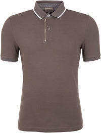 Polo Neck Brown T-Shirt