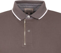 Polo Neck Brown T-Shirt