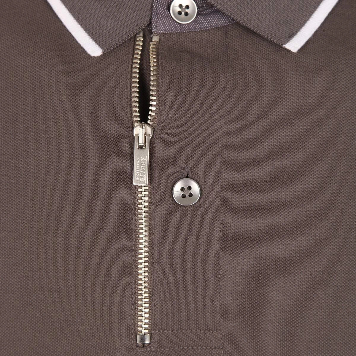 Polo Neck Brown T-Shirt