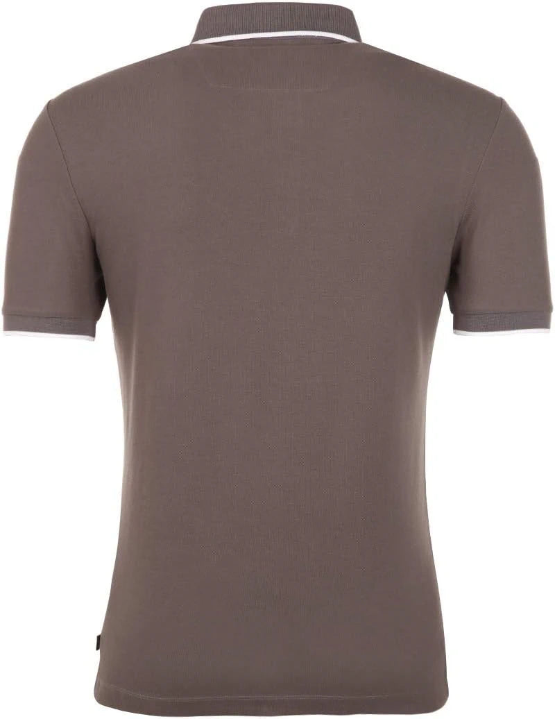 Polo Neck Brown T-Shirt