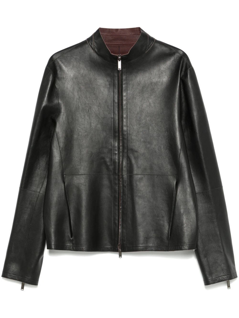 Leather Black Blouson Jacket