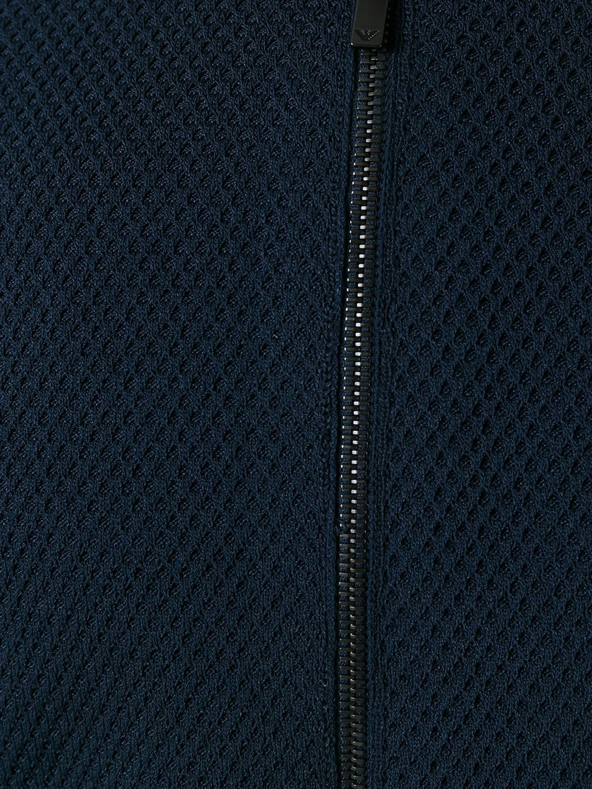 Zipped Navy Blue Blouson Jacket