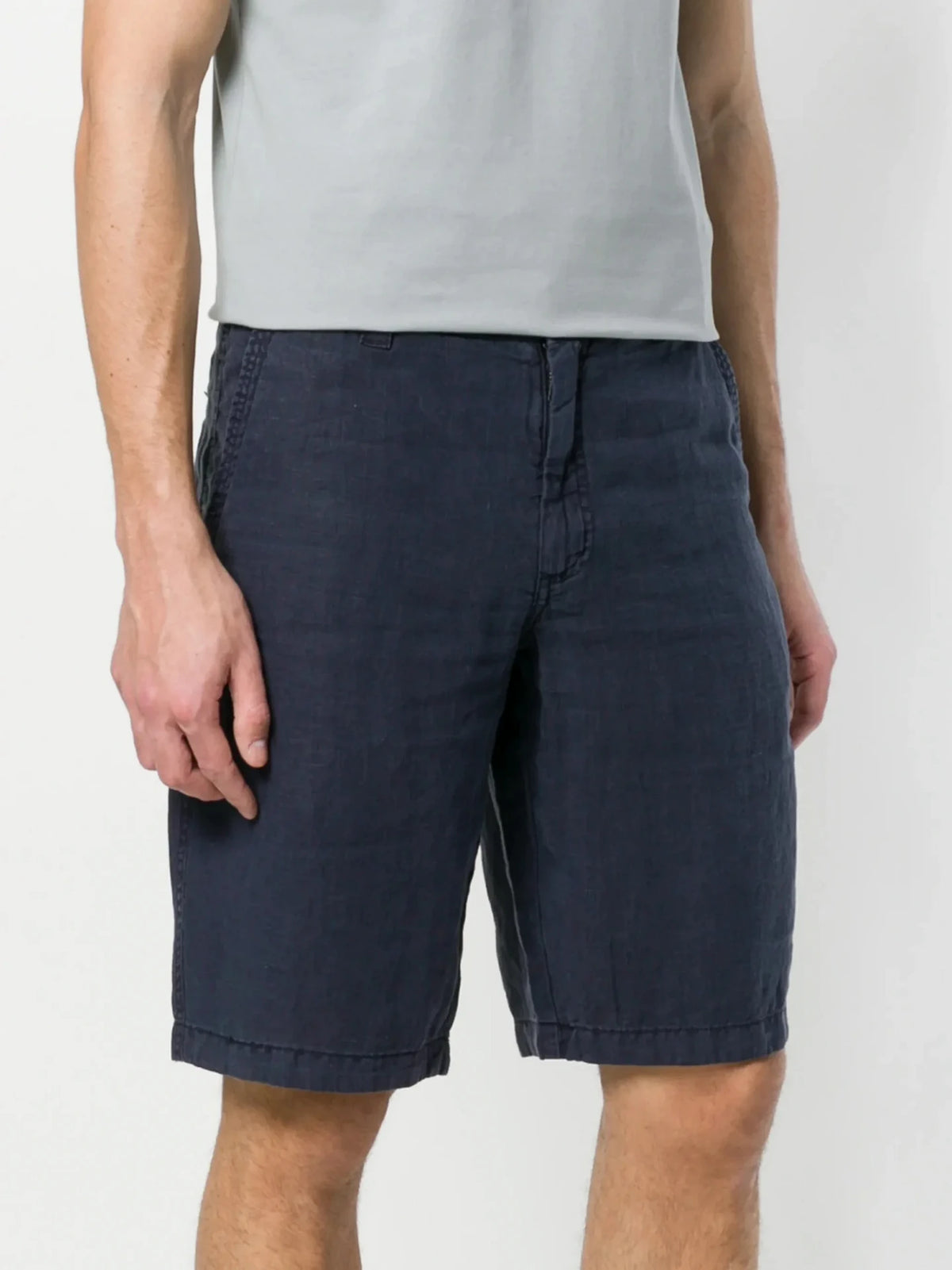 Luxury Navy Blue Bermuda Shorts