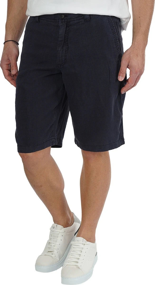 Luxury Navy Blue Bermuda Shorts