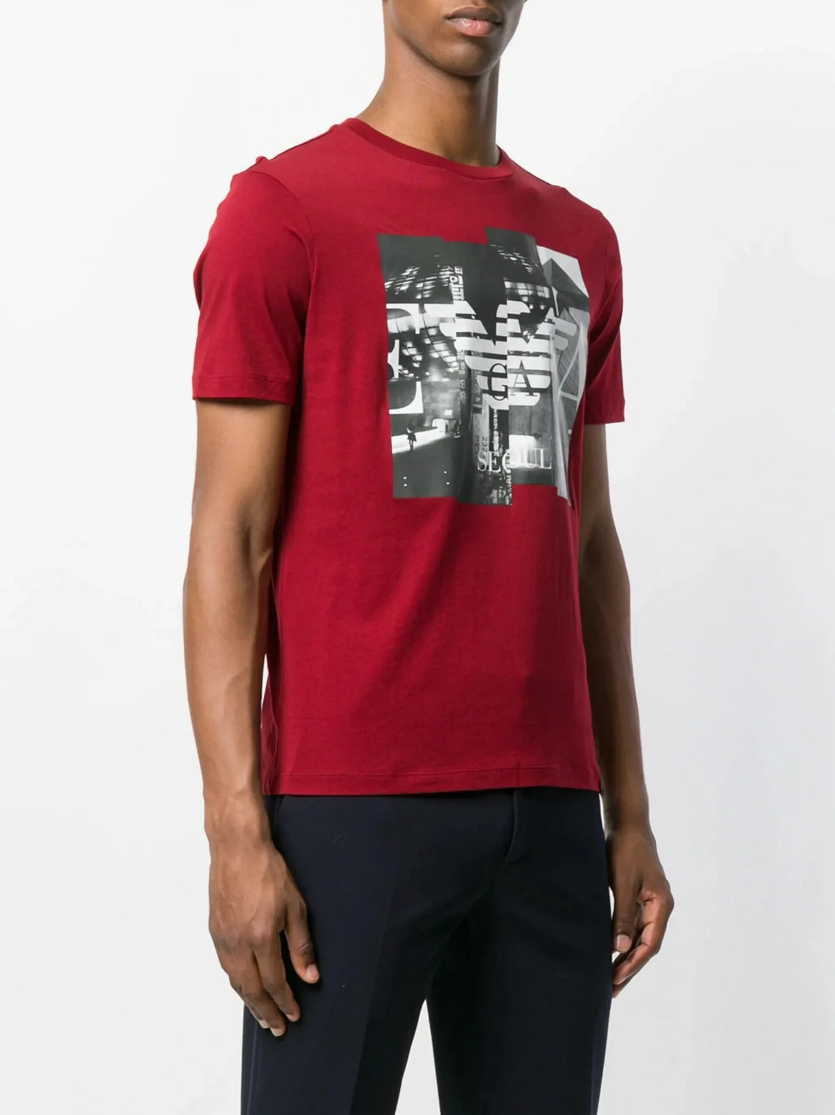 Photographic Print Red T-Shirt