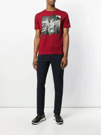 Photographic Print Red T-Shirt