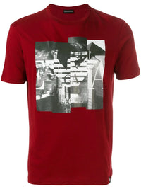 Photographic Print Red T-Shirt